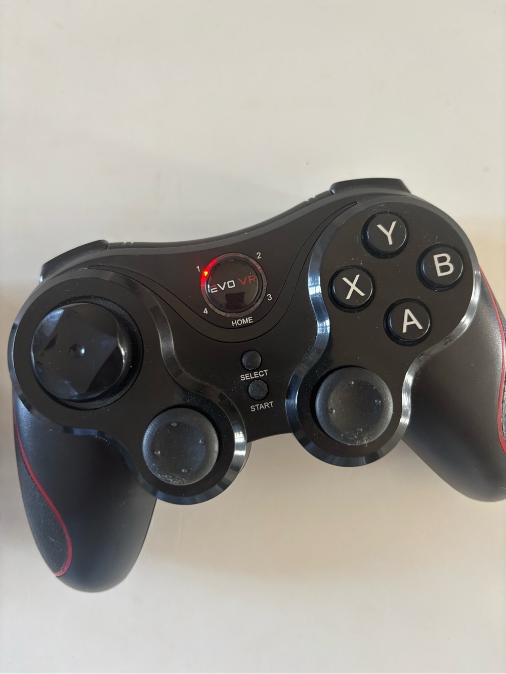 EVO VR Wireless Gamepad Controller ABXY Buttons - Black & Red EVO VR Model